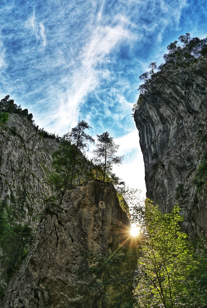 sunrise in Bicaz Gorge, Transylvania, Romania