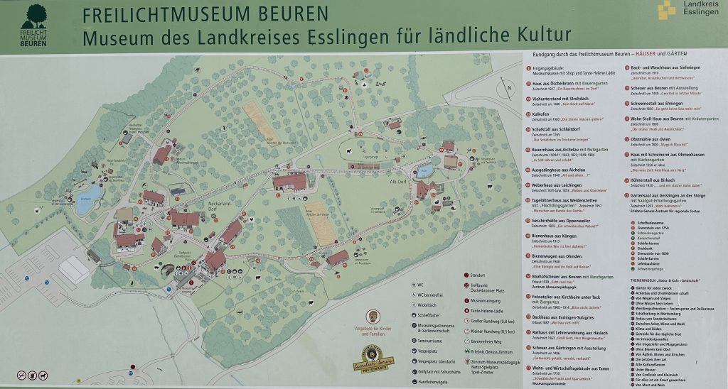 Beureni skanzen térkép